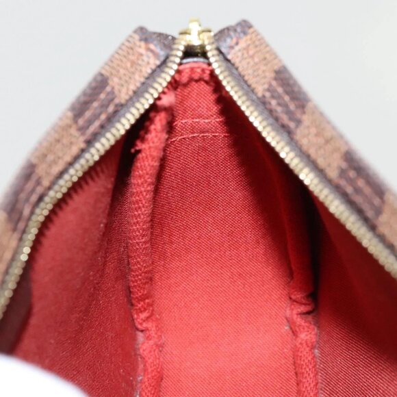 LOUIS VUITTON Damier Ebene Trousse Makeup Pouch N51982 LV Auth yk17788AM - Picture 12 of 16